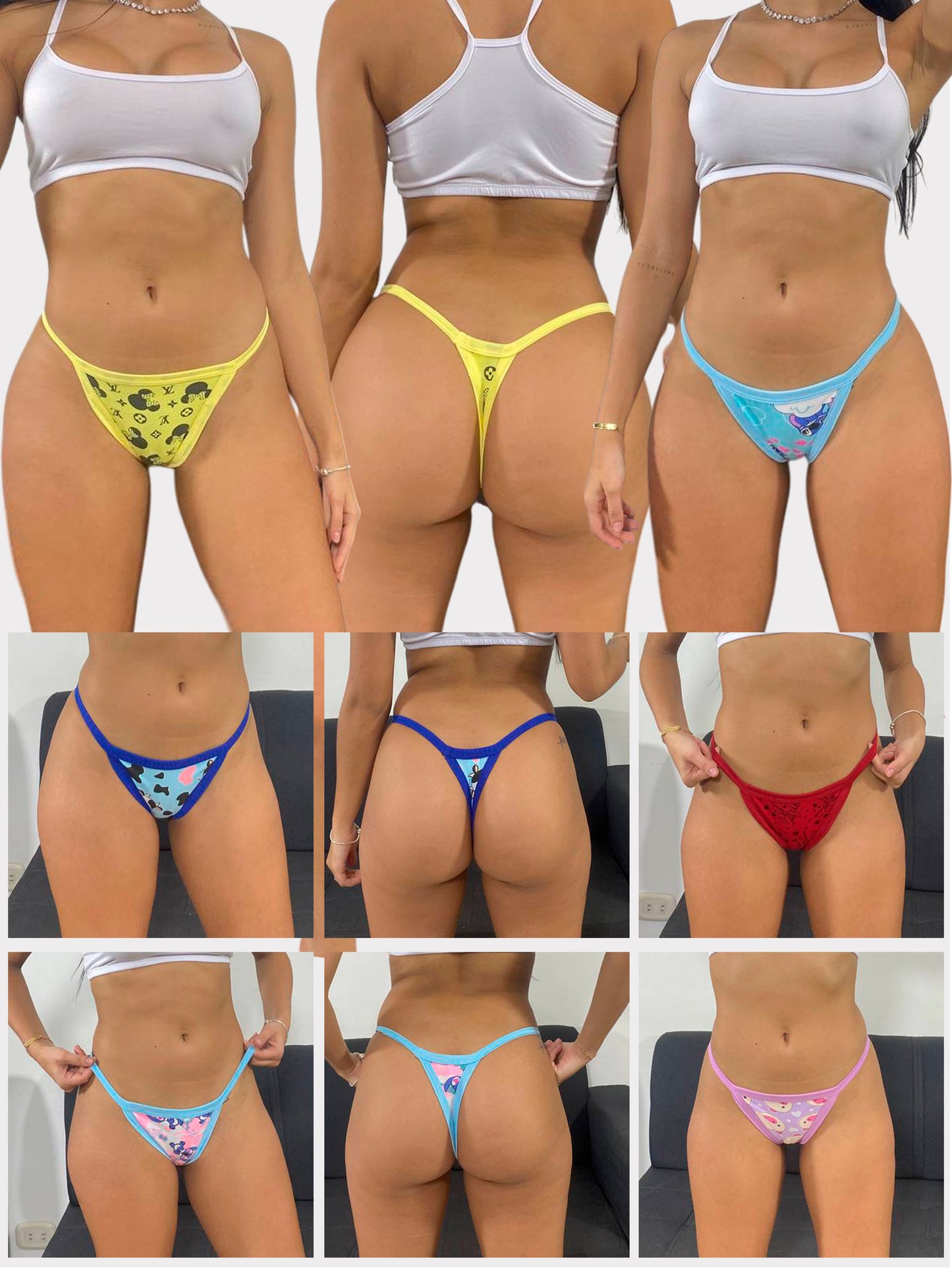 tangas de piel durazno/algodón promoción desde 6 unidades