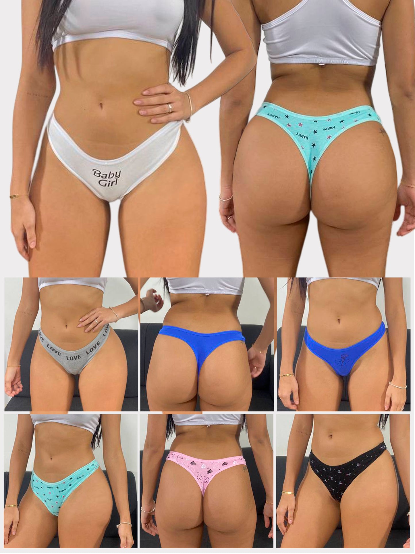 Tangas de algodon promoción desde 6 unidades
